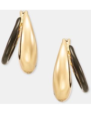DKNY Puffy Split-hoop Earrings - Metallic