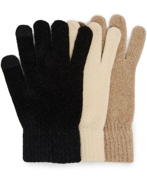 Steve Madden Chenille Magic Gloves - Black