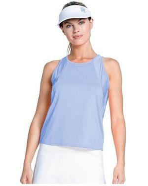 Lucky in Love Every Game Shimmer Tennis Tank - Blue