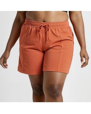 Calypsa Plus Size 7" Board Shorts - Orange