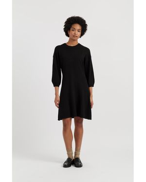 Chinti & Parker Wool-cashmere Wide-sleeve Dress - White