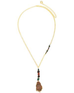 Nectar Nectar New York 18k Plated Nyasha Long Chain Necklace - Metallic