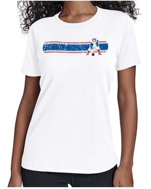 Starter New England Patriots Throwback Team Stripe T-shirt - White