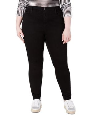 Levi's Trendy Plus Size 721 High-rise Skinny Jeans - Black
