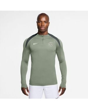 Nike Chelsea 2025/26 Strike Drill Raglan Quarter-zip Long Sleeveâ Sweatshirt - Green