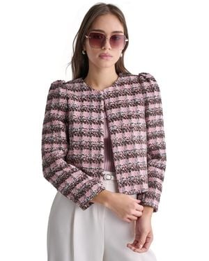 BCBGMAXAZRIA Novelty Open-front Blazer - Purple