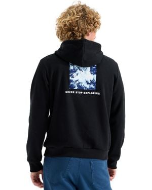The North Face Evolution Granitic Rock Print Box Never Stop Exploring Hoodie - Blue