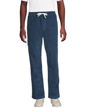 Lands' End Coastal Corduroy Pull On Deck Pant - Blue