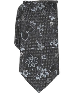 Perry Ellis Merler Floral Classic Tie - Gray