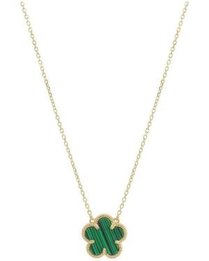 The Lovery Single Spring Flower Necklace 14k Gold-plated Sterling Silver - Metallic