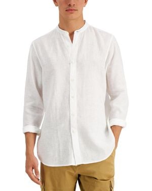 Club Room 100% Linen Shirt - White