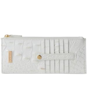 Brahmin Credit Card Melbourne Embossed Leather Wallet - White