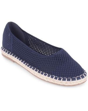 Tahari Juniper Slip-on Espadrille Flats - Blue