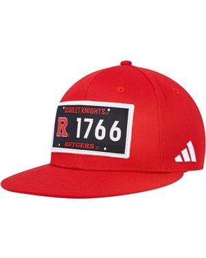 adidas Rutgers Knights Established Snapback Hat - Red