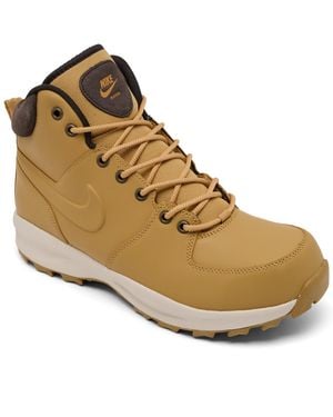 Nike Manoa Leather Boots From Finish Line - Natural