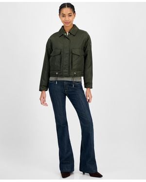 Michael Kors Michael Reversible Bomber Barn Jacket - Blue