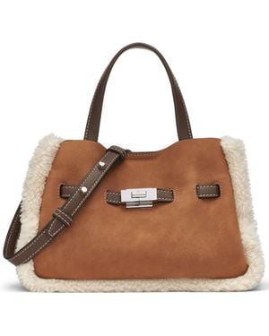 DKNY Bryar Small Satchel Bag - Brown