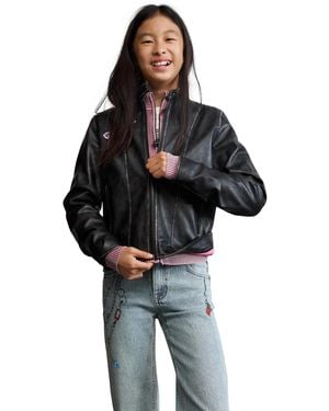 Desigual Girls's Chain Denim Pants - Black