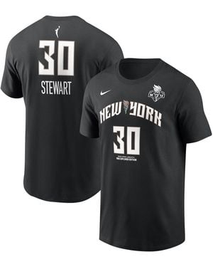 Nike And Breanna Stewart New York Liberty Explorer Edition Name Number T-shirt - Black