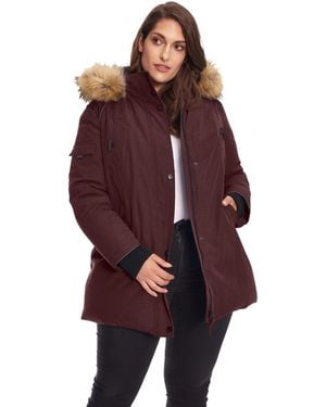 Alpine North Plus Size Glacier Parka Winter Jacket - Red