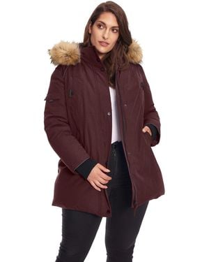 Alpine North Plus Size Glacier Parka Winter Jacket - Red