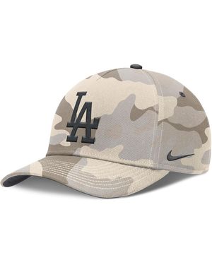 Nike Los Angeles Dodgers Camo Pack Rise Adjustable Hat - Natural