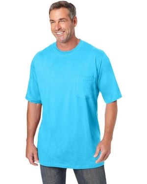 Kingsize Big & Tall The Ultra-light Comfort Tee - Blue