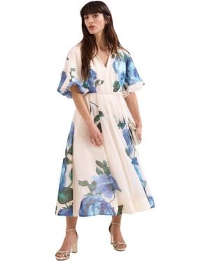 Phase Eight Adeline Floral Midi Dress - Natural