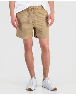 Sun & Stone Sun + Stone Drawcord 6" Pull-on Shorts - Natural