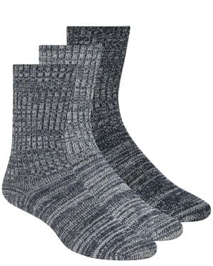 Scotch & Soda 3-pack Ribbed Crew Dress Socks - Blue