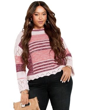 Avenue Plus Size Elissa Sweater - Red