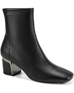 DKNY Chiara Heeled Dress Booties - Black