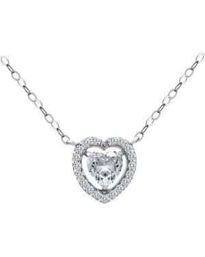 Giani Bernini Heart Cut Necklace (1-1/2 Ct. T.w. - Metallic