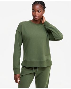 ID Ideology Crewneck Vented-hem Sweatshirt - Green