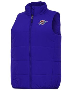 Antigua Oklahoma City Thunder Experience Full-zip Vest - Blue