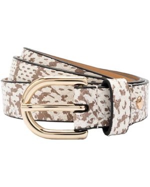 Kate Spade Printed Snake Belt - White