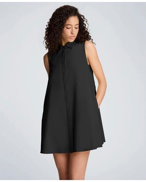 Kenneth Cole Sleeveless Trapeze Mini Dress - Black