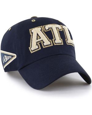 '47 Stoney Clover Lane X Atlanta Braves Acro Charm Clean Up Adjustable Hat - Blue