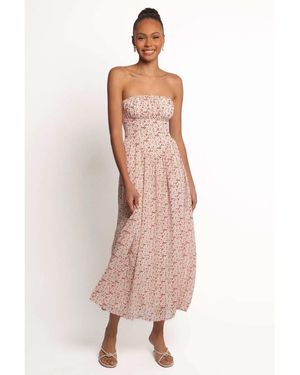 Petal & Pup Jody Strapless Maxi Dress - Pink