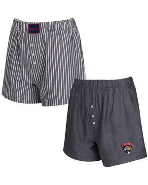 Concepts Sport 2-pack Florida Panthers Boxer Shorts Set - Gray