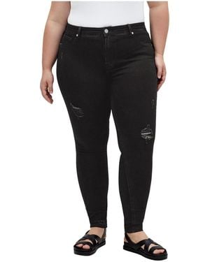 City Chic Plus Size Harley Nola Jean - Black