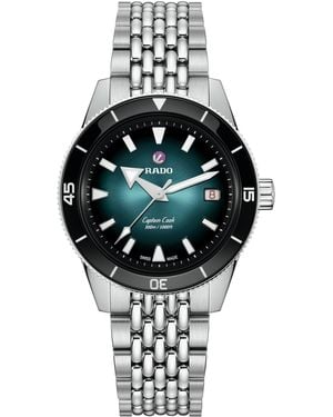 Rado Swiss Automatic Captain Cook Stainless Steel Bracelet Watch 39mm - Gray