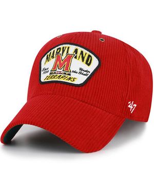 '47 And Maryland Terrapins Accordia Corduroy Mvp Adjustable Hat - Red