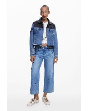 Desigual Waxed Mickey Denim Set - Blue