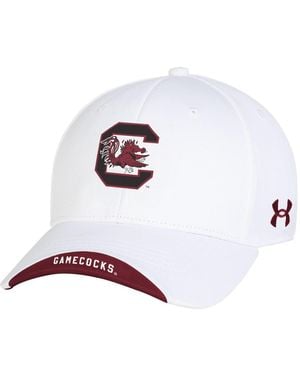 Under Armour South Carolina Gamecocks Sideline Blitzing Accent Adjustable Hat - White