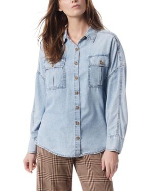 Dee Ocleppo Abigail Button Cargo Shirt - Blue