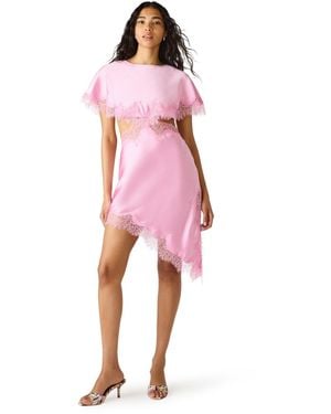 Steve Madden Mayci Boat Neck Midi Dress - Pink