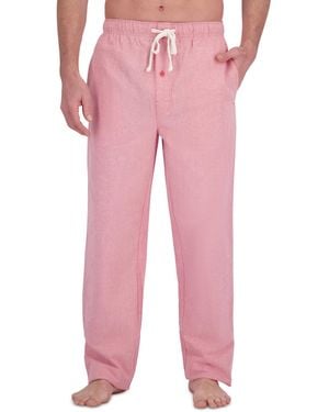 Hanes Platinum Brushed Oxford Sleep Pants - Pink