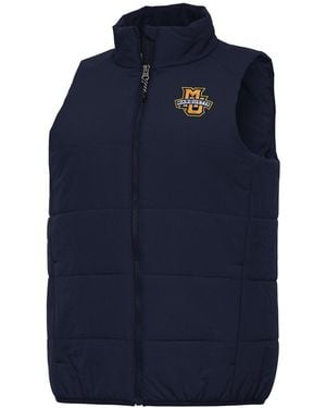 Antigua Marquette Golden Eagles Experience Full-zip Vest - Blue