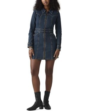 Levi's Retro Denim Bodycon Mini Dress - Blue